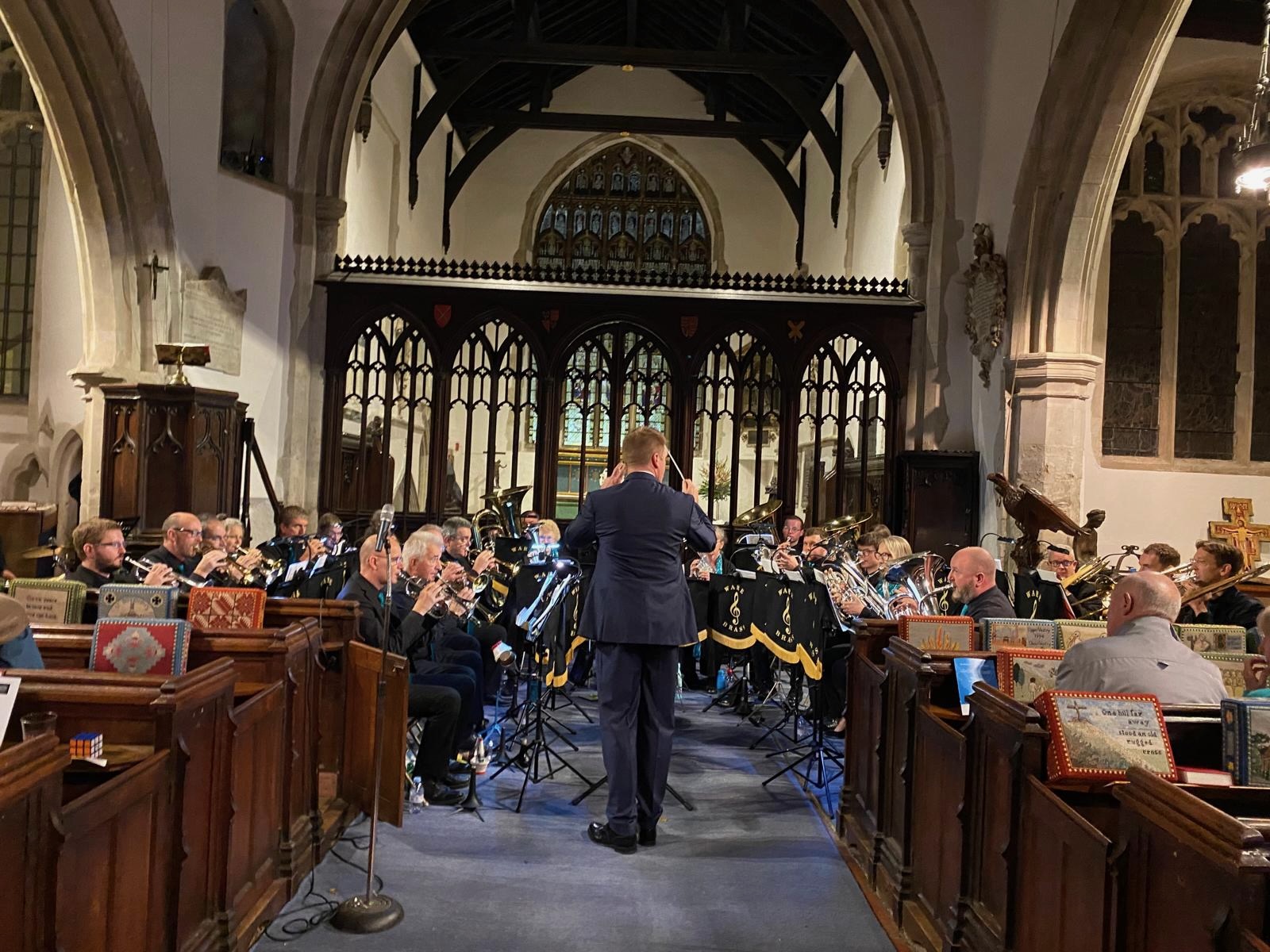 Ware Brass performing under musical director Jonathan Lockwood